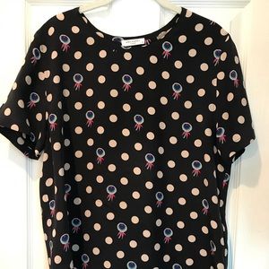Equipment silk printed top M